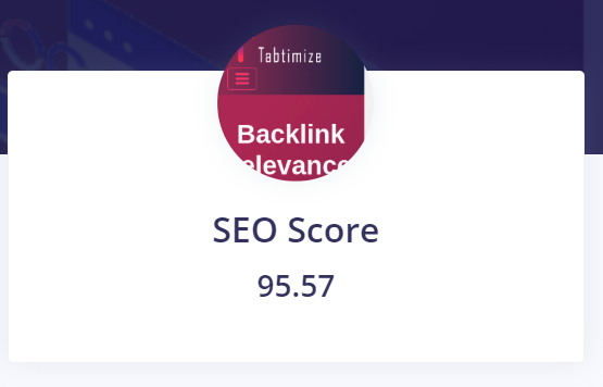 SEO Score from tabtimize