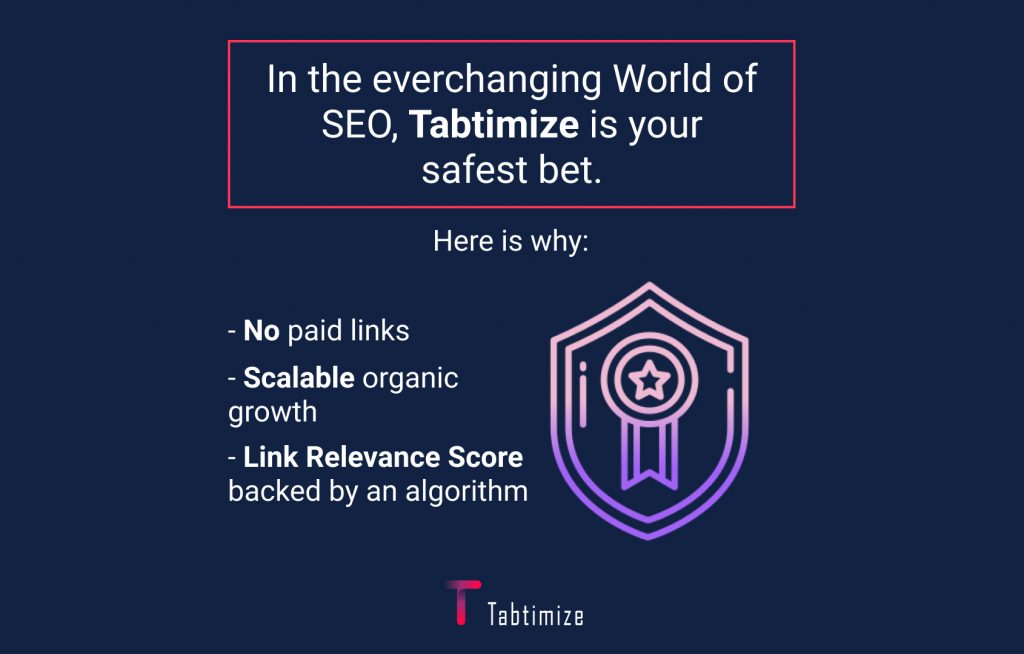 in the everchanging world of SEO, Tabtimize is your safest bet