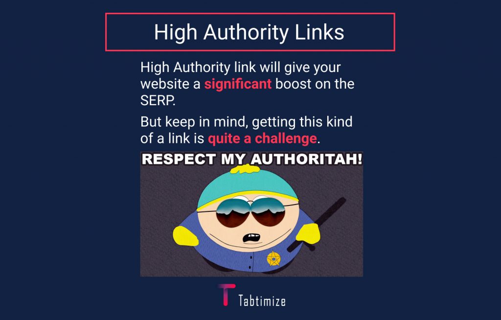 high authority links