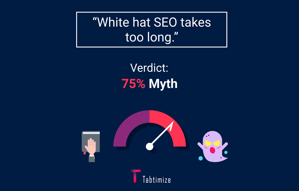 SEO myth 4 - White hat SEO takes too long