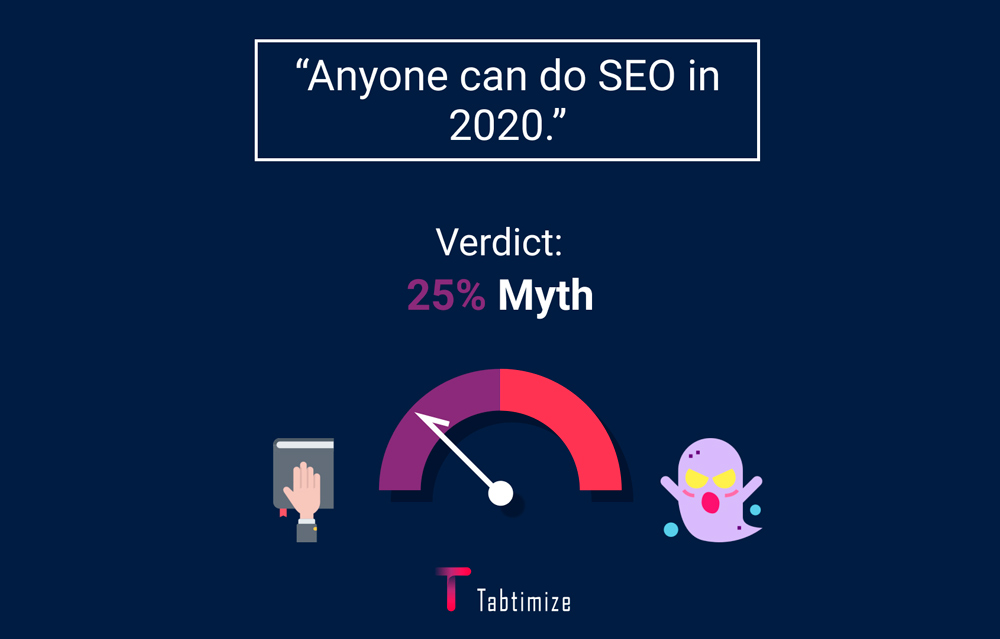 SEO Myth 9 - Anyone can do SEO in 2020